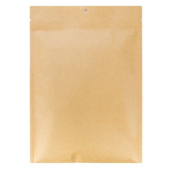 Flat kraft Paper Bags with plastic inside 152x229mm 