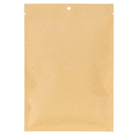 Eco flat kraft Paper Bags with bioplastic inside 112x157mm 