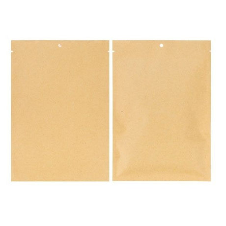 Flat kraft Paper Bags with plastic inside 85x105mm 