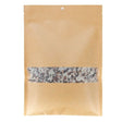 Kraft Bags Sealable 7.6x10.2 cm with Window (100 pieces) [KHS34MW]