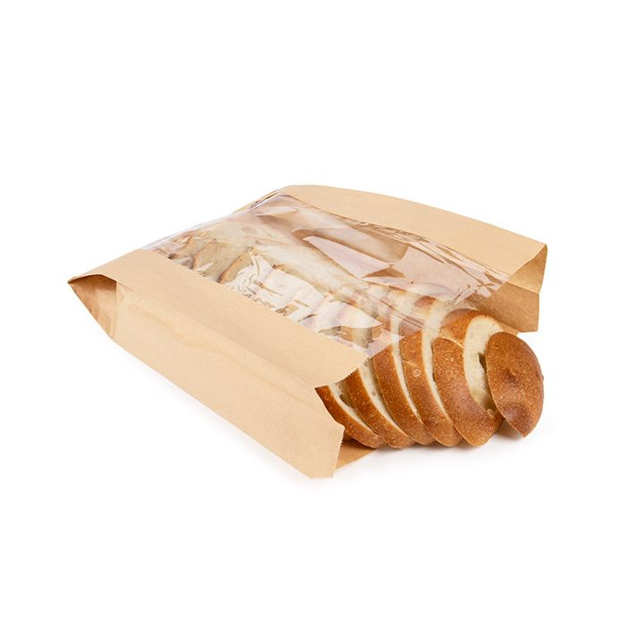 Kraft Bags 260x102x356 mm With Side Gussed - 100 pieces