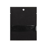 Kraft Bags Black Eco-fiendly 76x102 mm Sealable With Window - 100 pieces