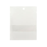 Kraft Bags White Eco-fiendly 76x102 mm Sealable With Window - 100 pieces