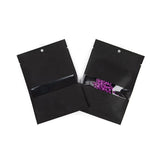 Kraft Bags Black Eco-fiendly 102x152 mm Sealable With Window - 100 pieces