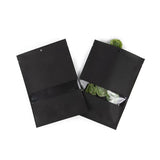 Kraft Bags Black Eco-fiendly 152x229 mm Sealable With Window - 100 pieces