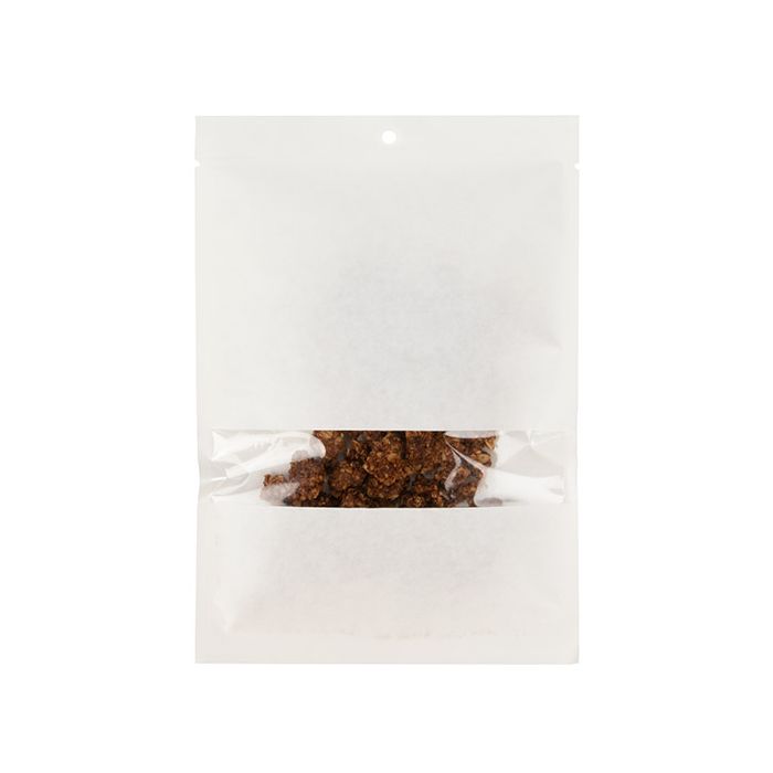 Kraft Bags White Eco-fiendly 152x229 mm Sealable With Window - 100 pieces