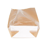 Kraft Block Bottom Bags w/ Paper Insert 127 x76 x305 mm - 100 Pieces