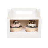 Double Cupcake Handle Box Set White 178x102x102mm - 100 Sets