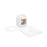 Single Cupcake Handle Box Set White 102x102x102mm - 100 Sets