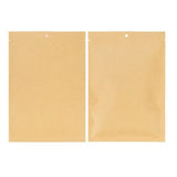 Eco flat kraft Paper Bags with bioplastic inside 85x105mm - 100 pcs