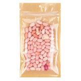 Kraft Barrier Bags with clear front 102 x 165 mm w/Tear Notches - 100 Pieces