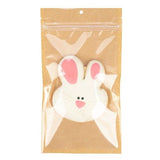 Kraft Barrier Bags with clear front 127 x 208 mm w/Tear Notches - 100 Pieces