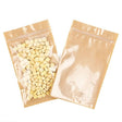 Kraft Barrier Bags with clear front 152 x 235 mm w/Tear Notches 