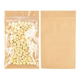 Kraft Barrier Bags with clear front 152 x 235 mm w/Tear Notches - 100 Pieces