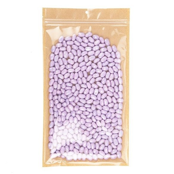 Kraft Barrier Bags with clear front 178 x 305 mm w/Tear Notches - 100 Pieces