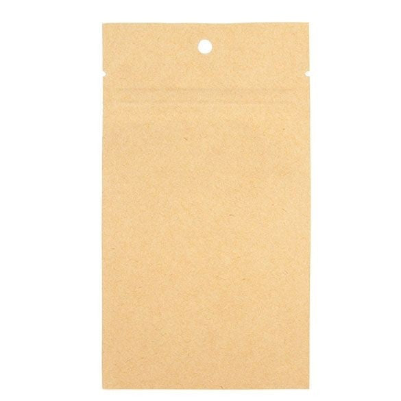 Grip Seal Bags Kraft/Plastic 76x114mm - 100 pcs