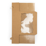 Kraft Paper Scalloped Window Box 22,1x7x15,1cm - 25 pcs