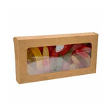 Kraft Gift Boxes with Window 70x21x138mm - 25 pieces