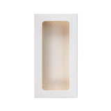 White Gift Boxes Window Box w/ attached window 70x21x138 mm - 25 pieces