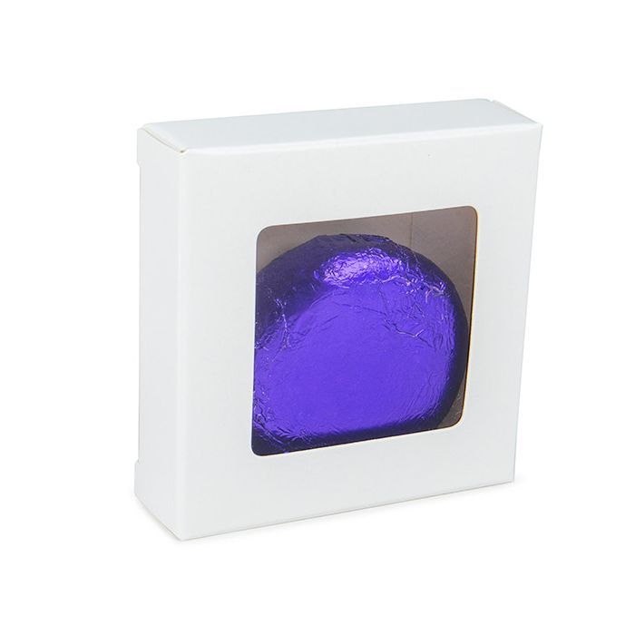 White Gift Boxes Window Box w/ attached window 70x21x68 mm - 25 pieces