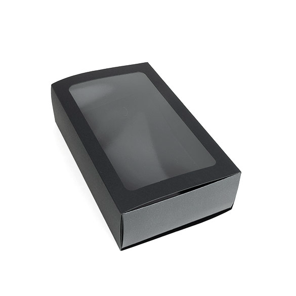 Black Two Piece Paper Boxes 21x12,7x5,7cm - 25 pcs