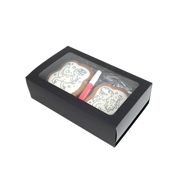 Black Two Piece Paper Boxes 21x12,7x5,7cm - 25 pcs