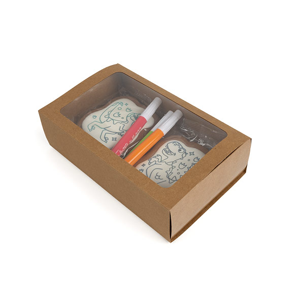 Kraft Two Piece Paper Boxes 21x12,7x5,7cm - 25 pcs