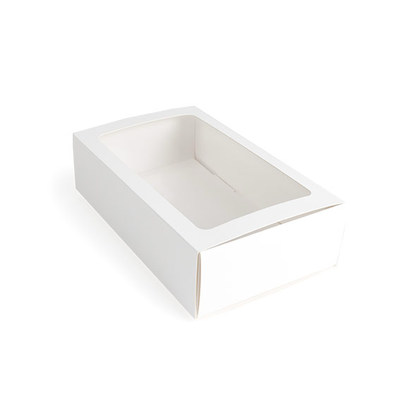 White Two Piece Paper Boxes 21x12,7x5,7cm - 25 pcs
