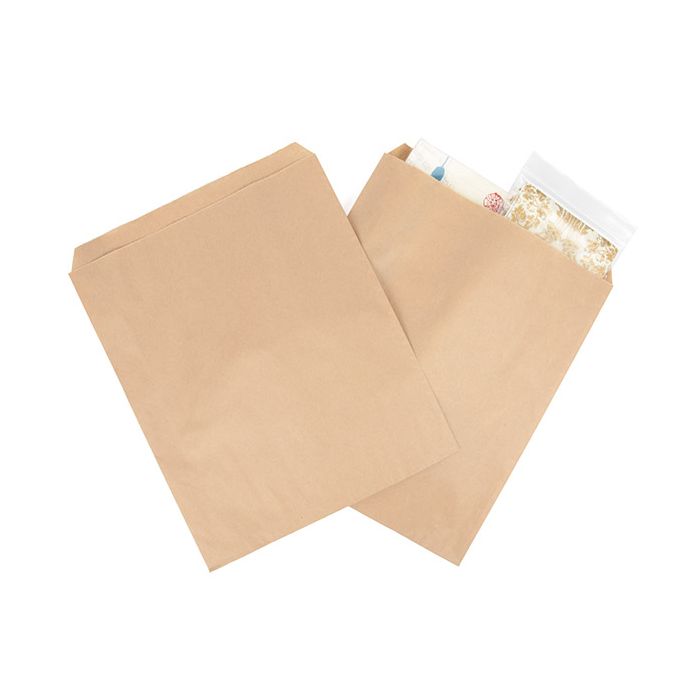 Merchandise Bags Kraft 251x314mm - 100 pcs