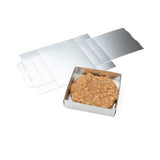 Silver Kraft Gift Boxes Bottom 105x25x108mm -25 pieces