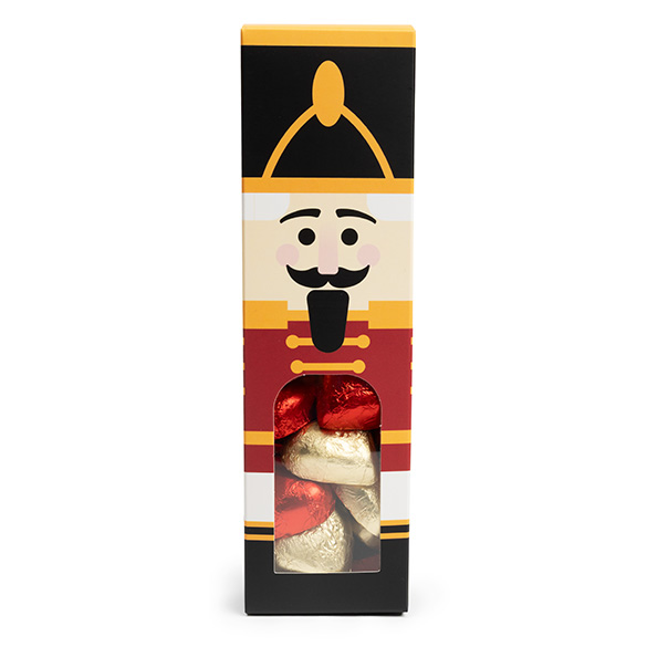 Nutcracker Paper Box with Window 5,7x5,7x20,3cm - 25 pcs