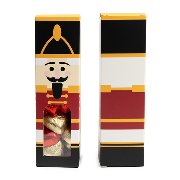 Nutcracker Paper Box with Window 5,7x5,7x20,3cm - 25 pcs