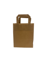 Eco Paper Shopping Bags Brown 180+80x220mm 