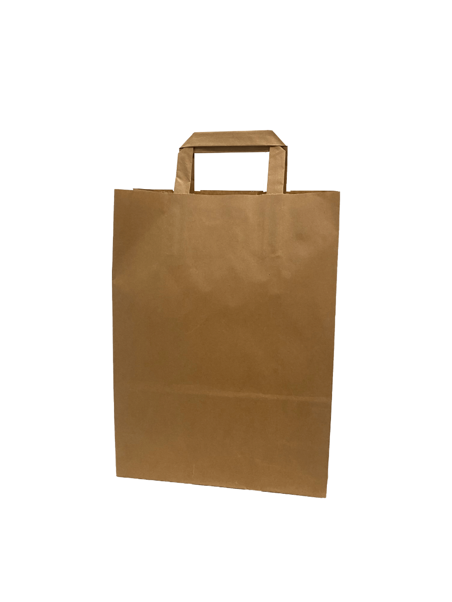 Eco Paper Shopping Bags Brown 260+170x250mm 