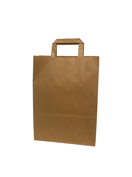 Eco Paper Shopping Bags Brown 260+170x250mm 