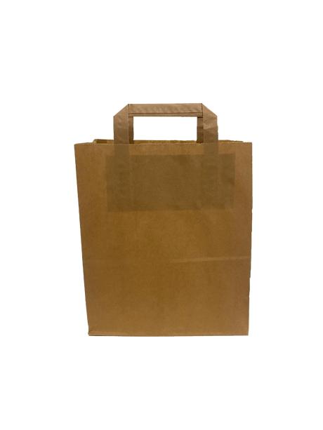 Eco Paper Shopping Bags Brown 220+100x280mm 