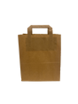 Eco Paper Shopping Bags Brown 220+100x280mm 