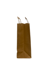 Eco Paper Shopping Bags Brown 220+100x280mm - 50 pcs