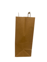 Eco Paper Shopping Bags Brown 320+170x410mm - 50 pcs