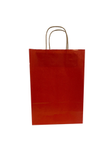 Paper Carry Bags Dk Red 220+100x310mm - 50 pcs