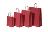 Paper Carry Bags Red 260+120x350mm 