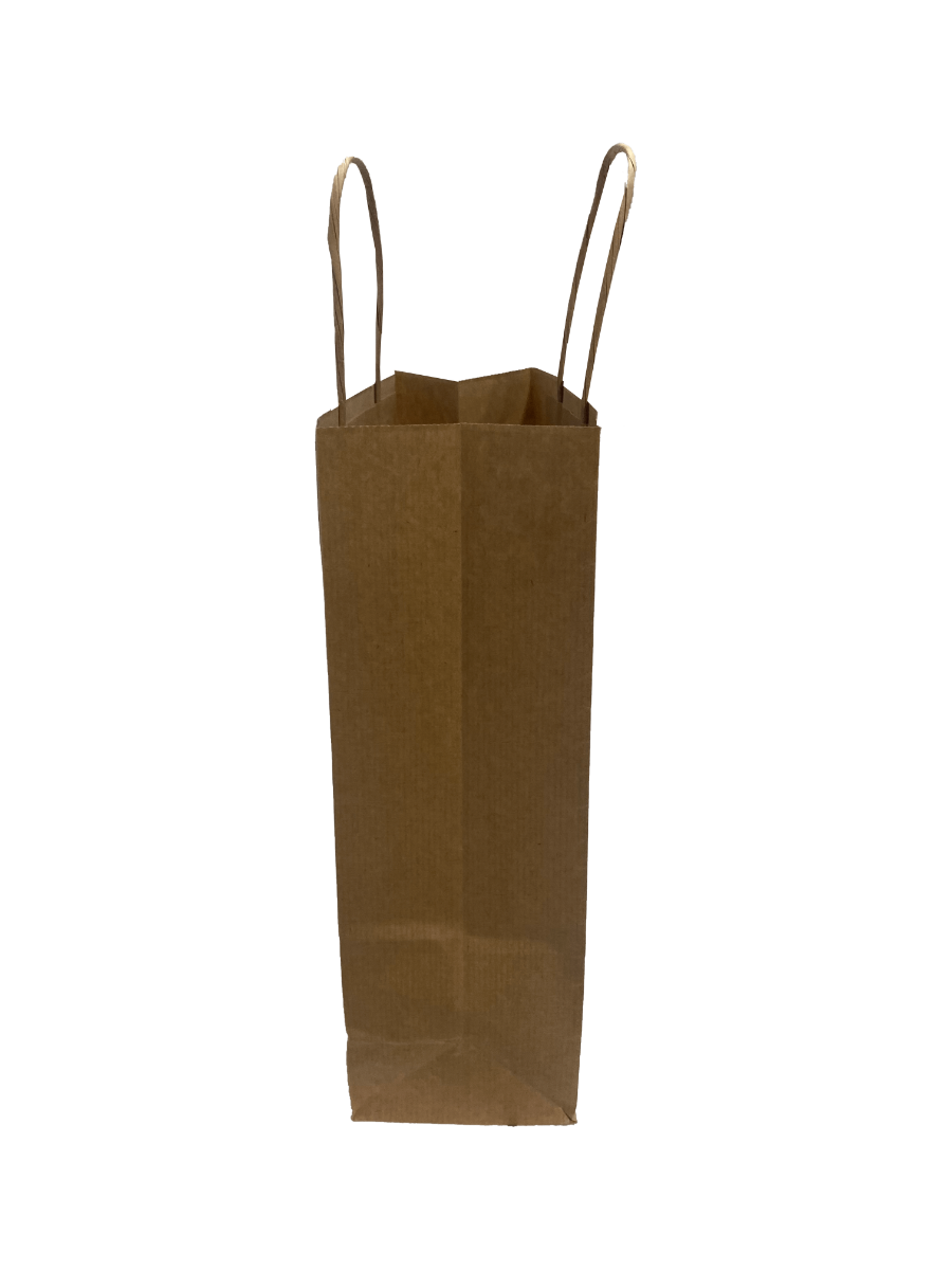 Paper Carry Bags Brown 220+100x310mm - 50 pcs