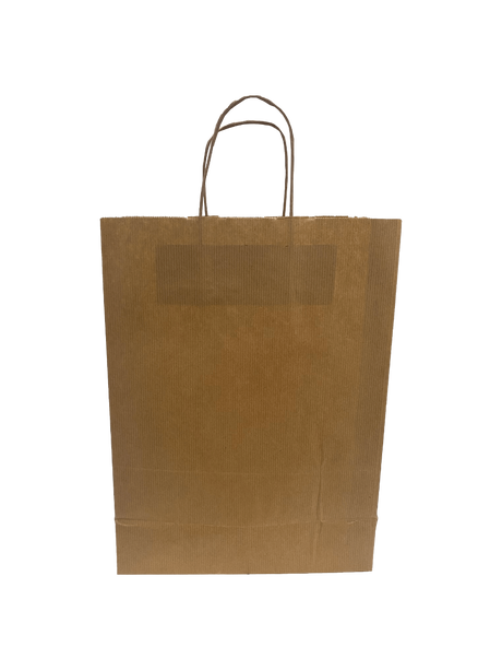 Paper Carry Bags Brown 260+120x350mm 