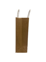 Paper Carry Bags Brown 260+120x350mm - 50 pcs