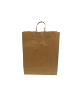 Paper Carry Bags Brown 320+120x410mm 
