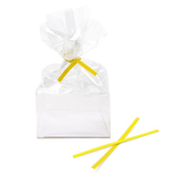 Tin Ties 10.2x0.4cm Paper Yellow (1.000 pieces) [TT4Y]