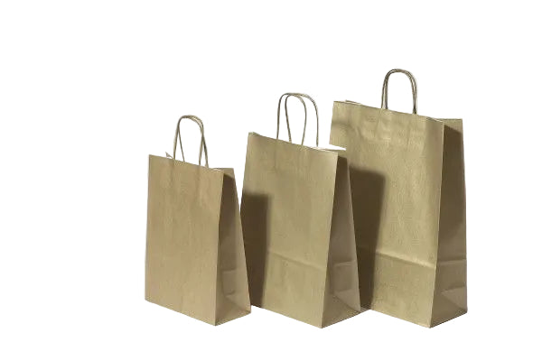 Paper Carry Bags Gold 180+80x220mm 