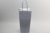 Paper Wine Gift Bags Silver 140x80x390mm - 50 pcs