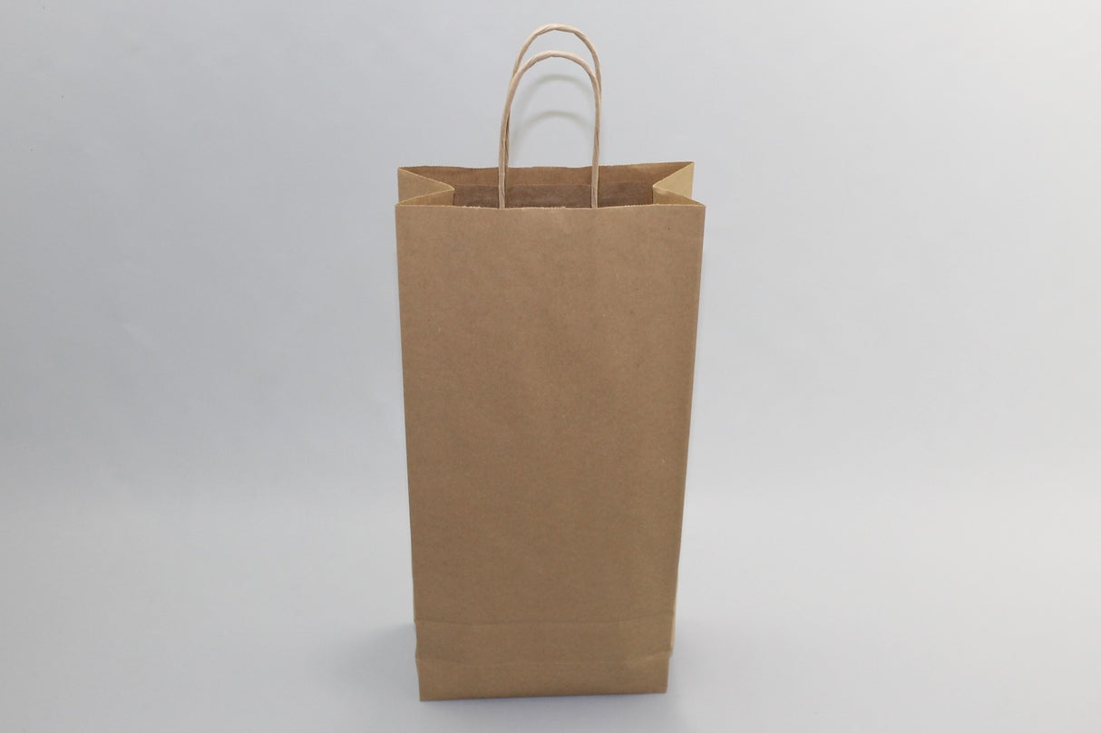 Paper Wine Gift Bags Kraft 180x80x390mm - 50 pcs