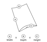 Pillow boxes 40x28x6,5cm White - 100 pcs